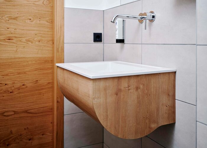 Badezimmer - Bergresort Berwanger Hof