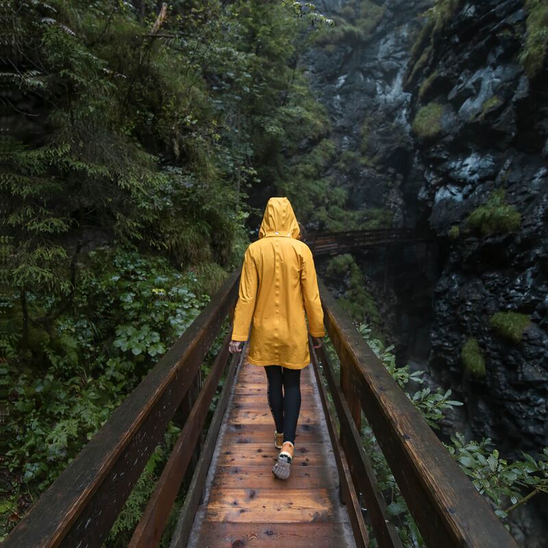 Regenwanderung im Salzburger Land