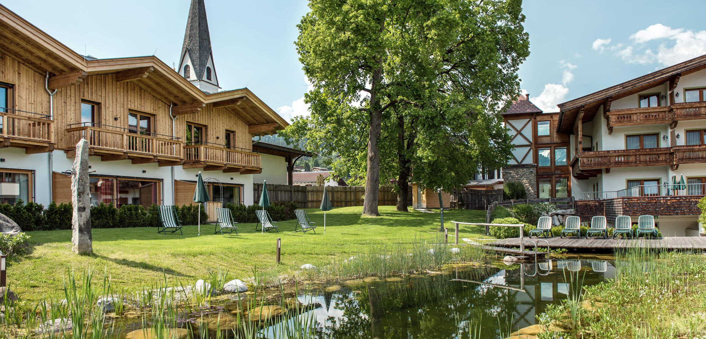 Dorfresort Reith near Kitzbühel in summer   apartments