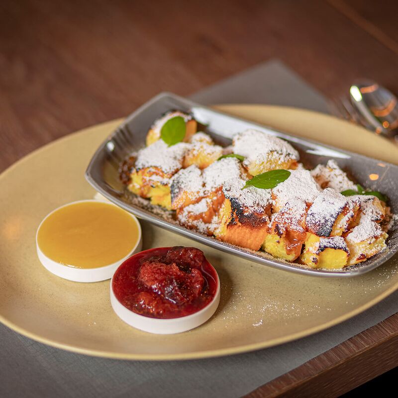 Kaiserschmarrn schön serviert in der ALPS KITCHEN Ehrwald