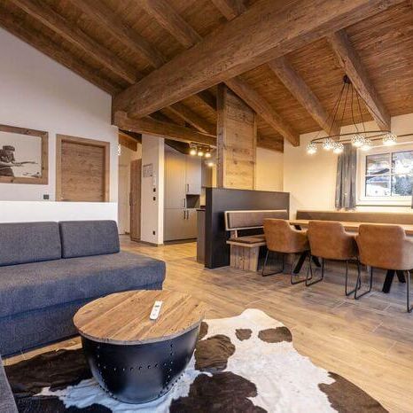 Moderner Wohnbereich der Turrach Lodges, ALPS RESORTS