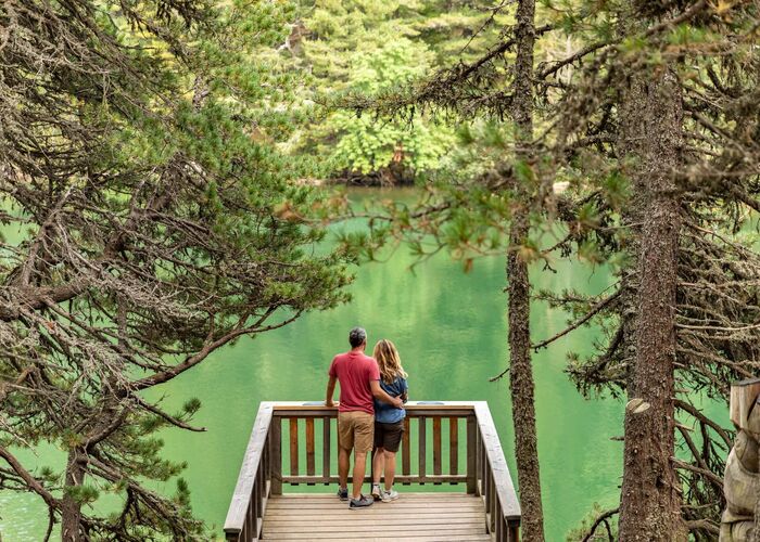 Türkiser See und traumhafter Zirbenwald auf der Turracher Höhe - perfekter Photospot