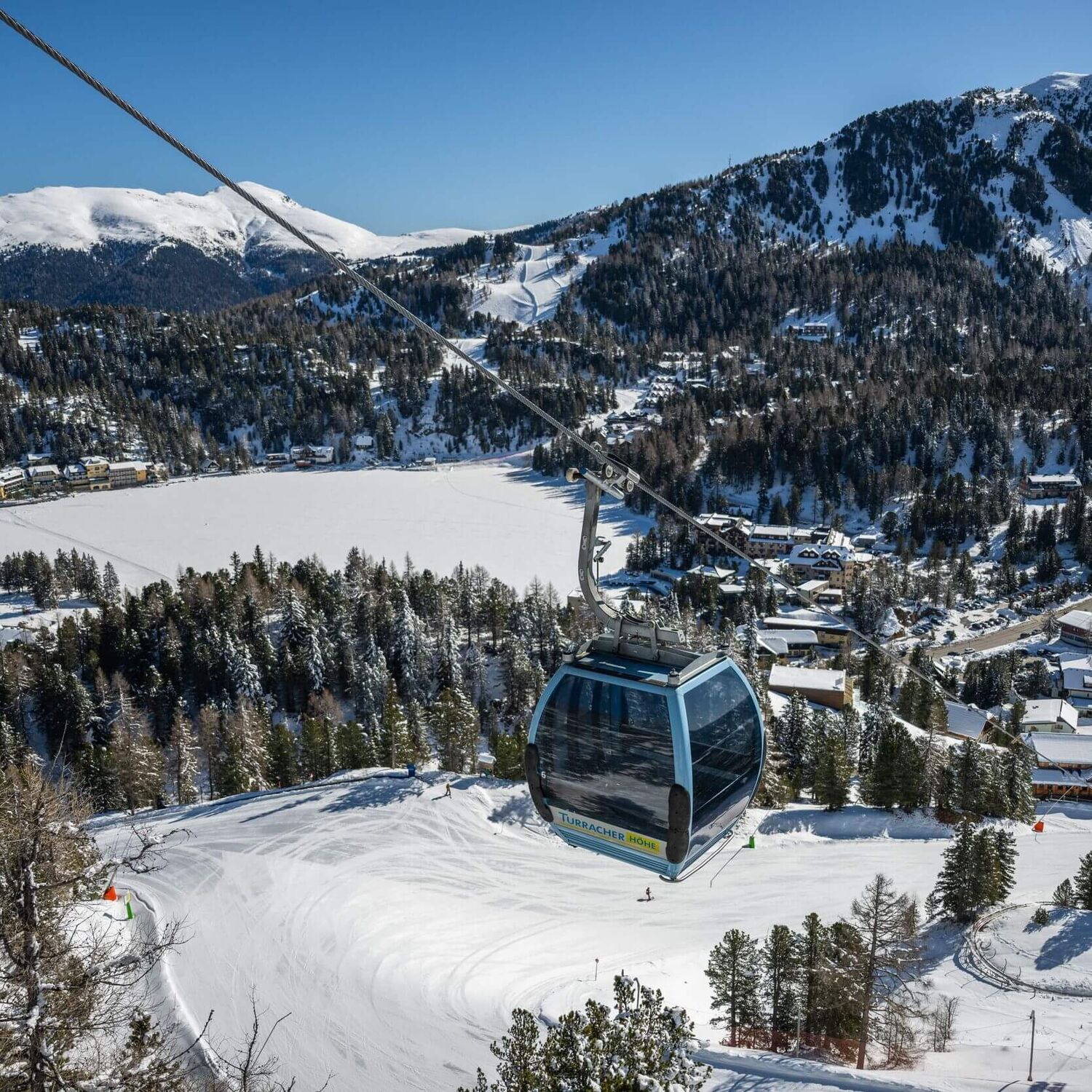 Winterbergbahn auf der Turracher Höhe - Panoramabild