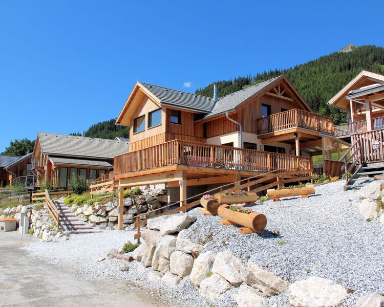 Sommeransicht der Ferienhäuser Almdorf in der Steiermark