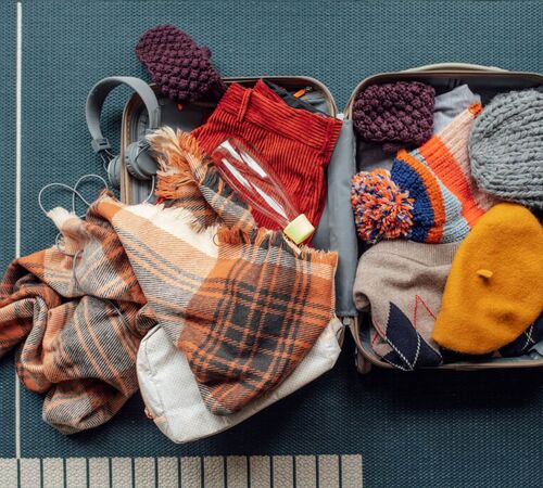 luggage for winter holidays