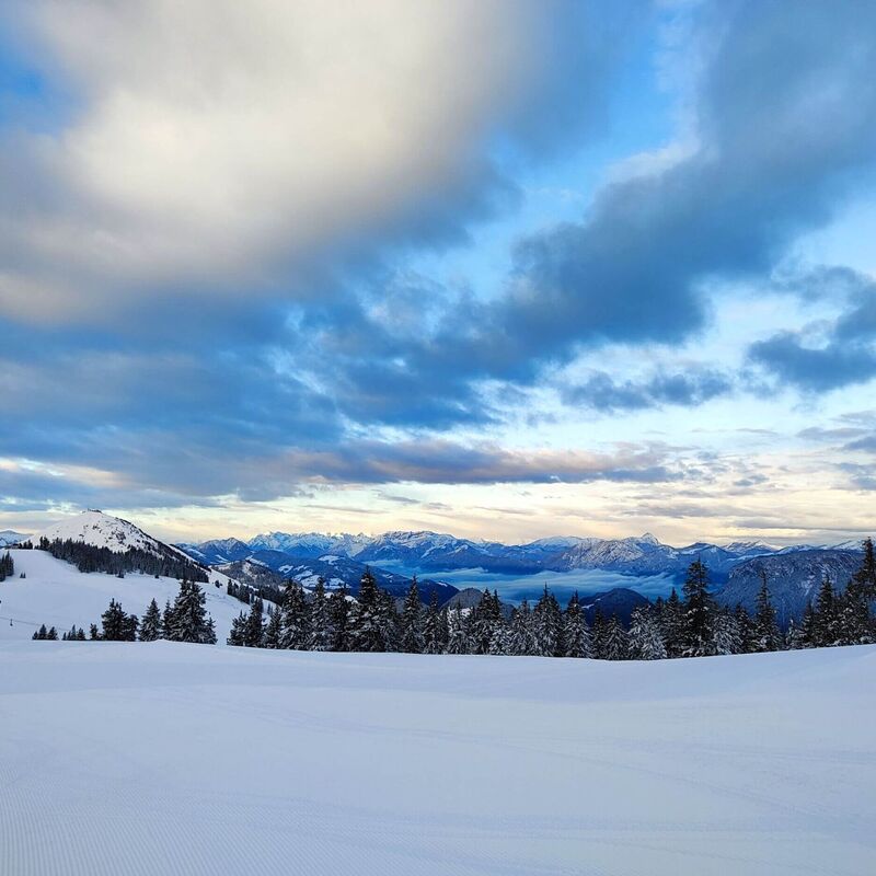 Früher Morgen in der SkiWelt Wilder Kaiser