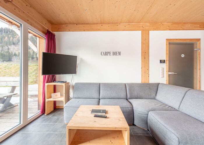 Wohnbereich Chalet Sonneck - Feriendorf Murau