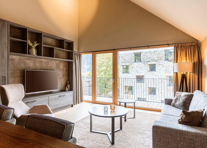 Montafon Suites Schruns - Wohnbereich
