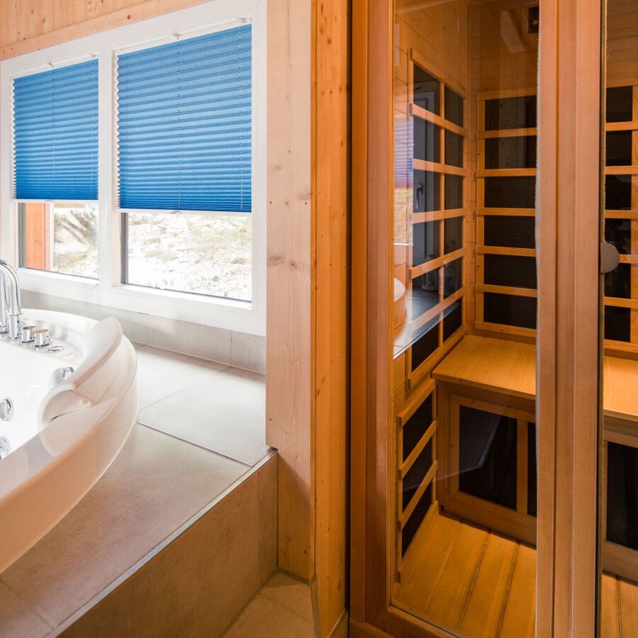 Sauna jacuzzi urlaub chalet turrach