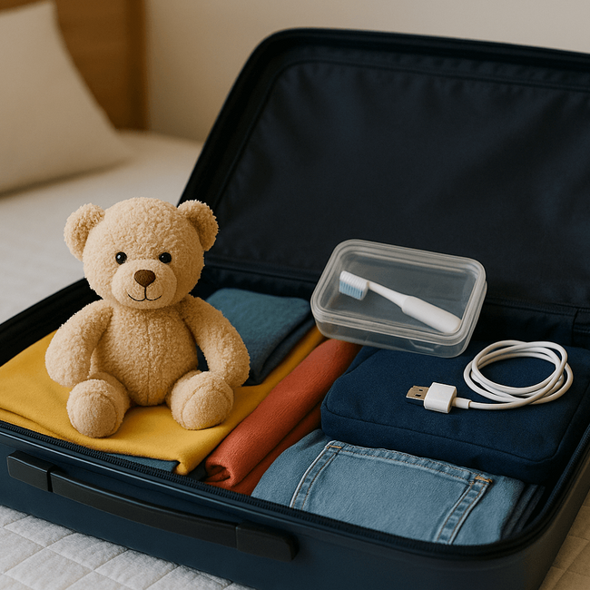 vollgepackter Koffer