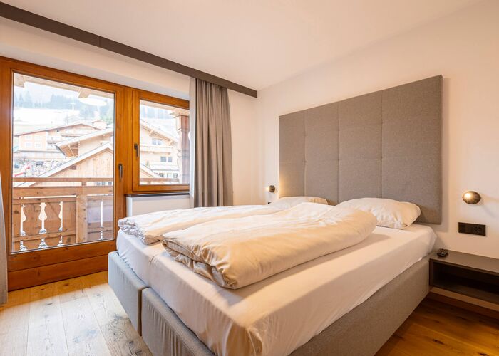 Schlafzimmer Zugspitz Suites Lermoos