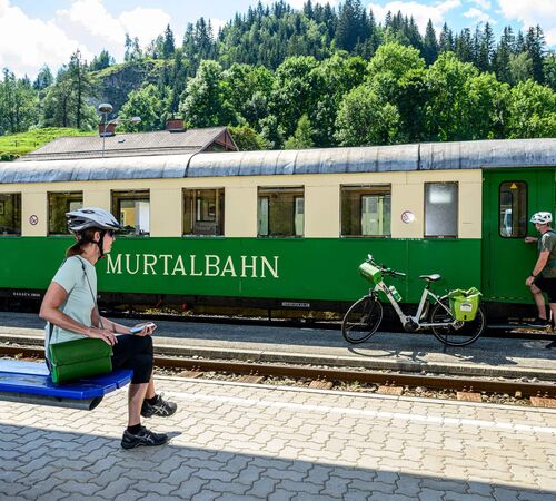 Murtalbahn with bike transport