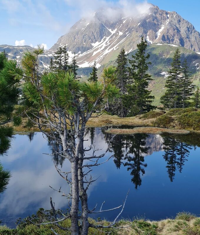 Blick auf den Großen Rettenstein von der Hirzegglacke