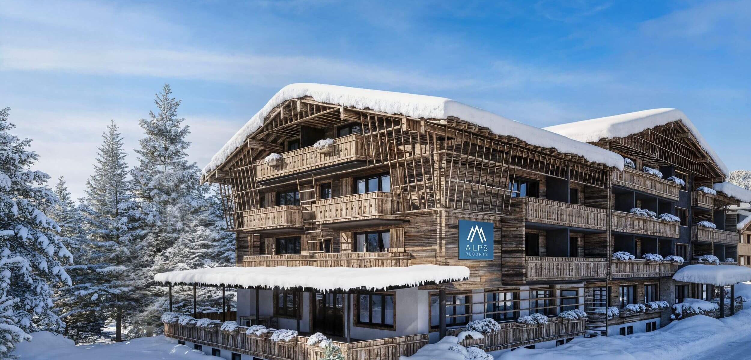 Winteransicht vom 4*S Hotel Carpe Solem Kaprun