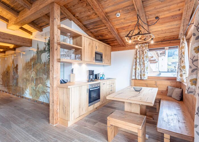 Küche mit Essbereich Penthouse Wilder Kaiser - Dorfresort Kitzbühel