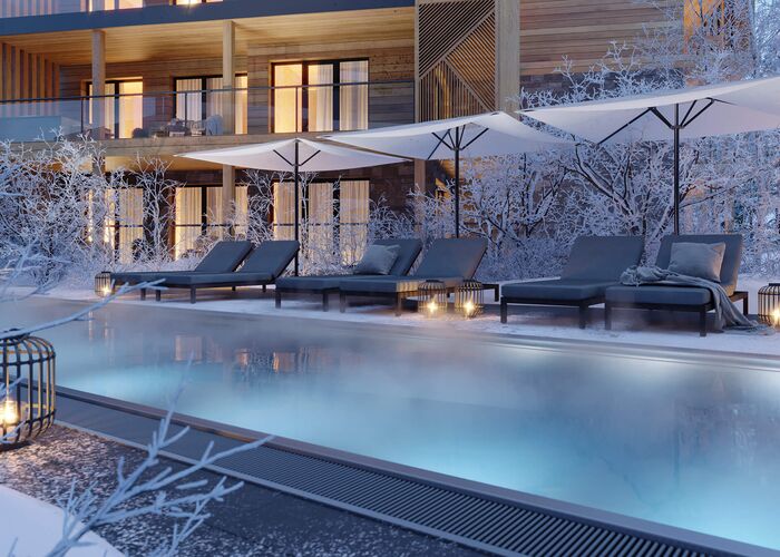 Ferienwohnung Saalbach - Pool