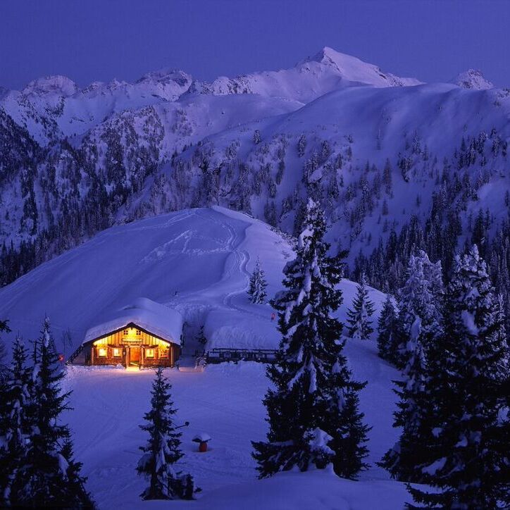 Winter scenery on Hochwurzen at night, Schladming-Dachstein | c Herbert Raffalt