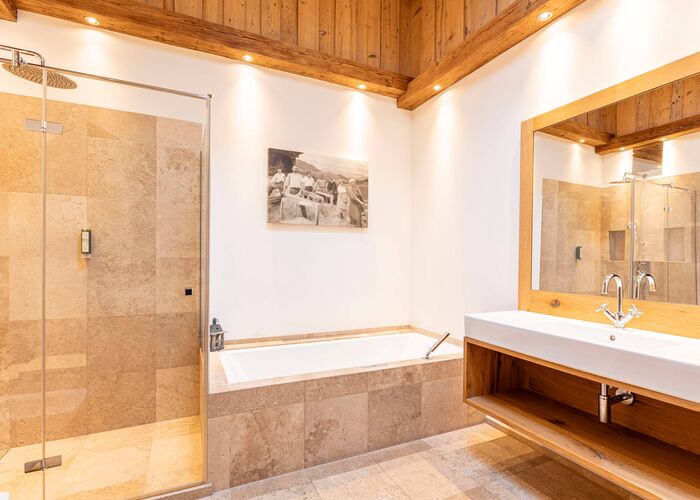 Badezimmer Penthouse Hahnenkamm - Dorfresort Kitzbühel