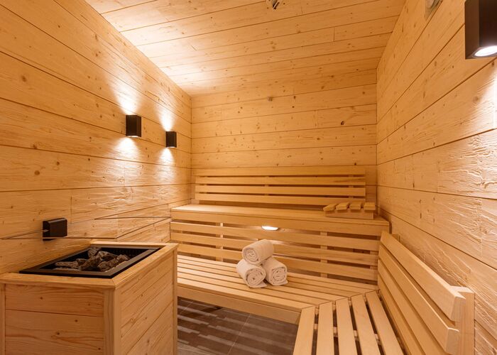 Sauna in den Fiss Suites