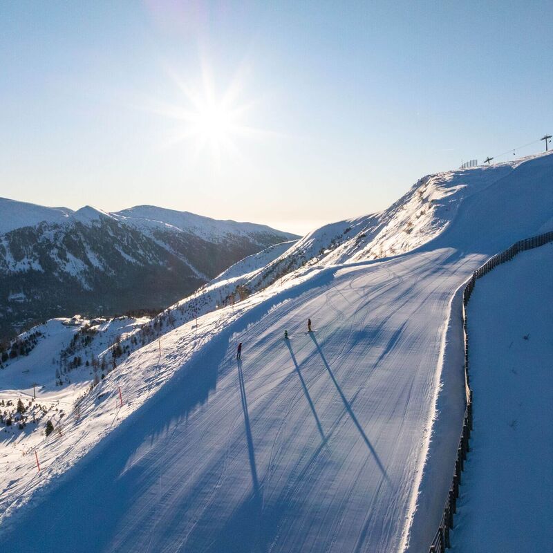Pistenpanorama über die Nockberge