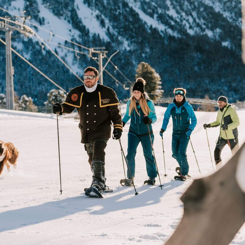 Pistenbutler beim Schneeschuhwandern auf der Turracher Höhe