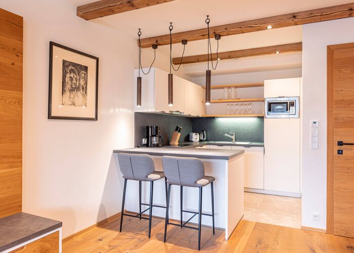 Essbereich und Küche Chalet Streif - Dorfresort Kitzbühel