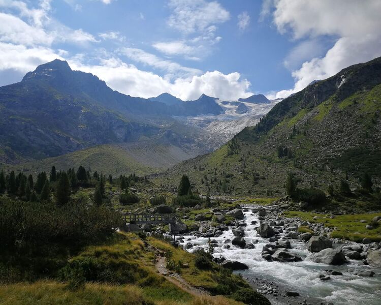 Schlucht mit rauschendem Bach im Zillertal, umgeben von steilen Felswänden und üppiger Natur. © ServusTV / Terra Mater – Mahatsek