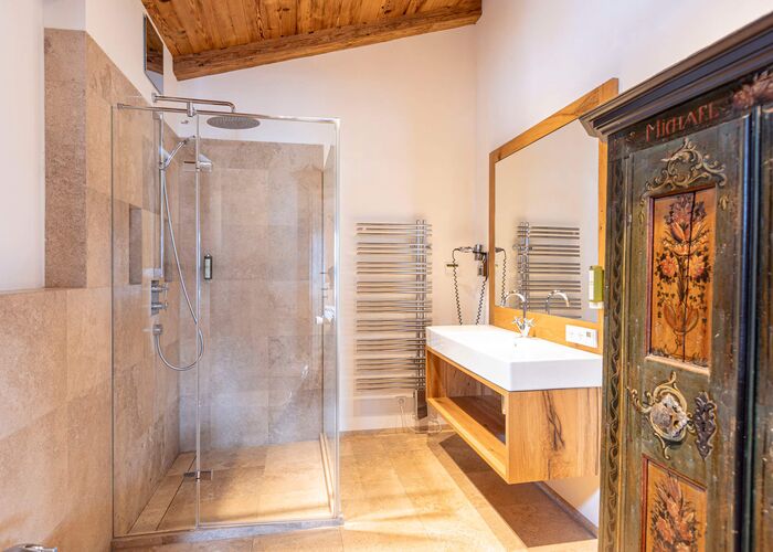 Badezimmer Penthouse Hahnenkamm - Dorfresort Kitzbühel