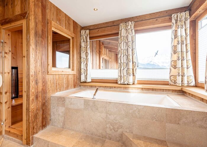Badezimmer mit Sauna Penthouse Wilder Kaiser - Dorfresort Kitzbühel